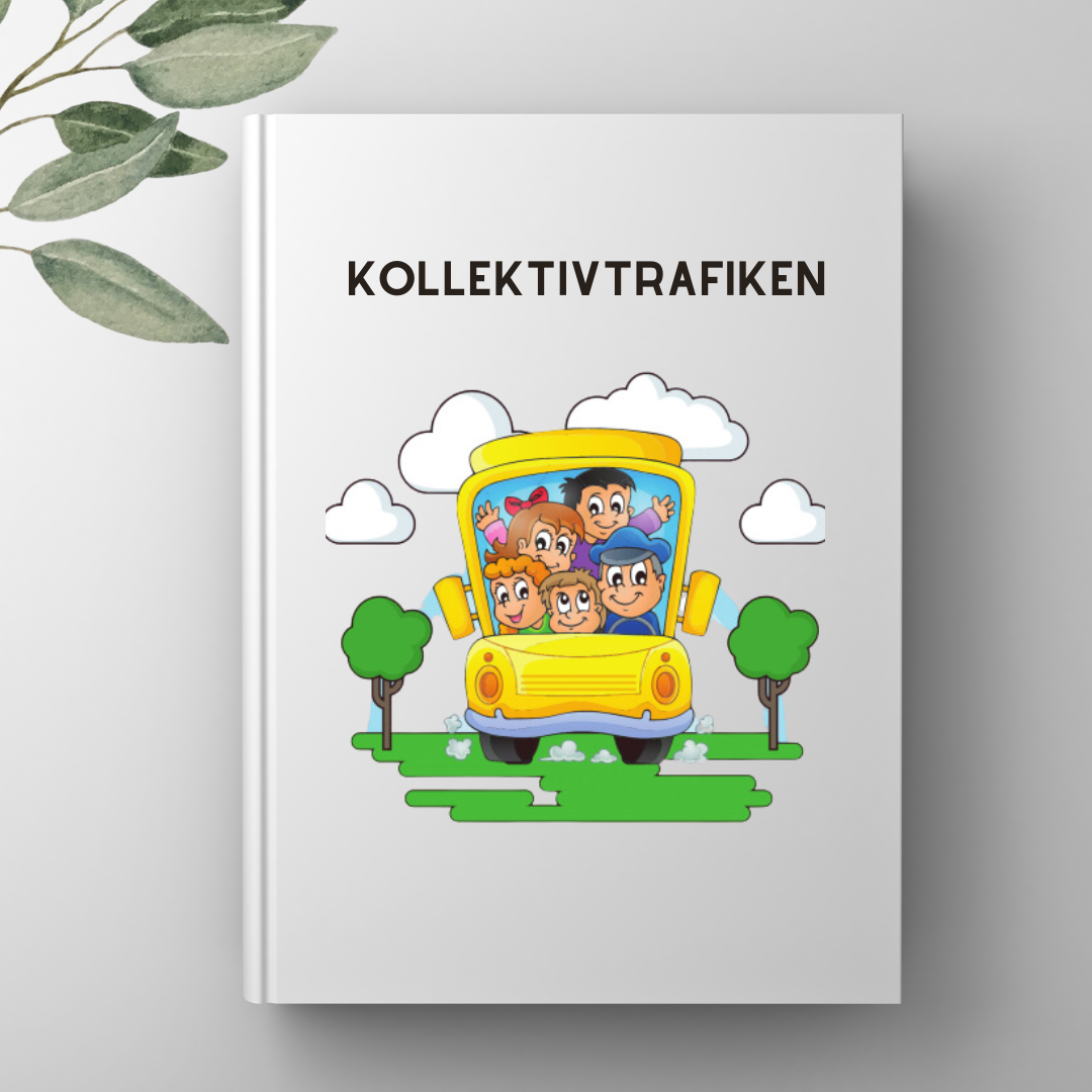 Skola - pyssel arbetshäfte bussar